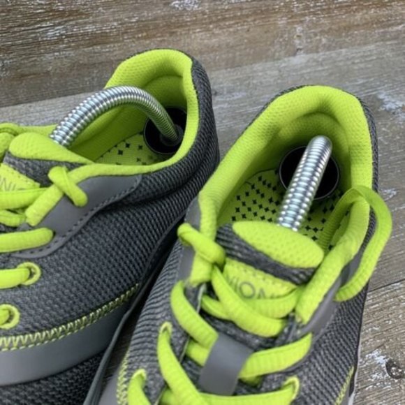 Vionic Kona Womens Size 6.5 Walking Shoes Gray Green Low Top Lace Up Sneakers - Picture 8 of 10